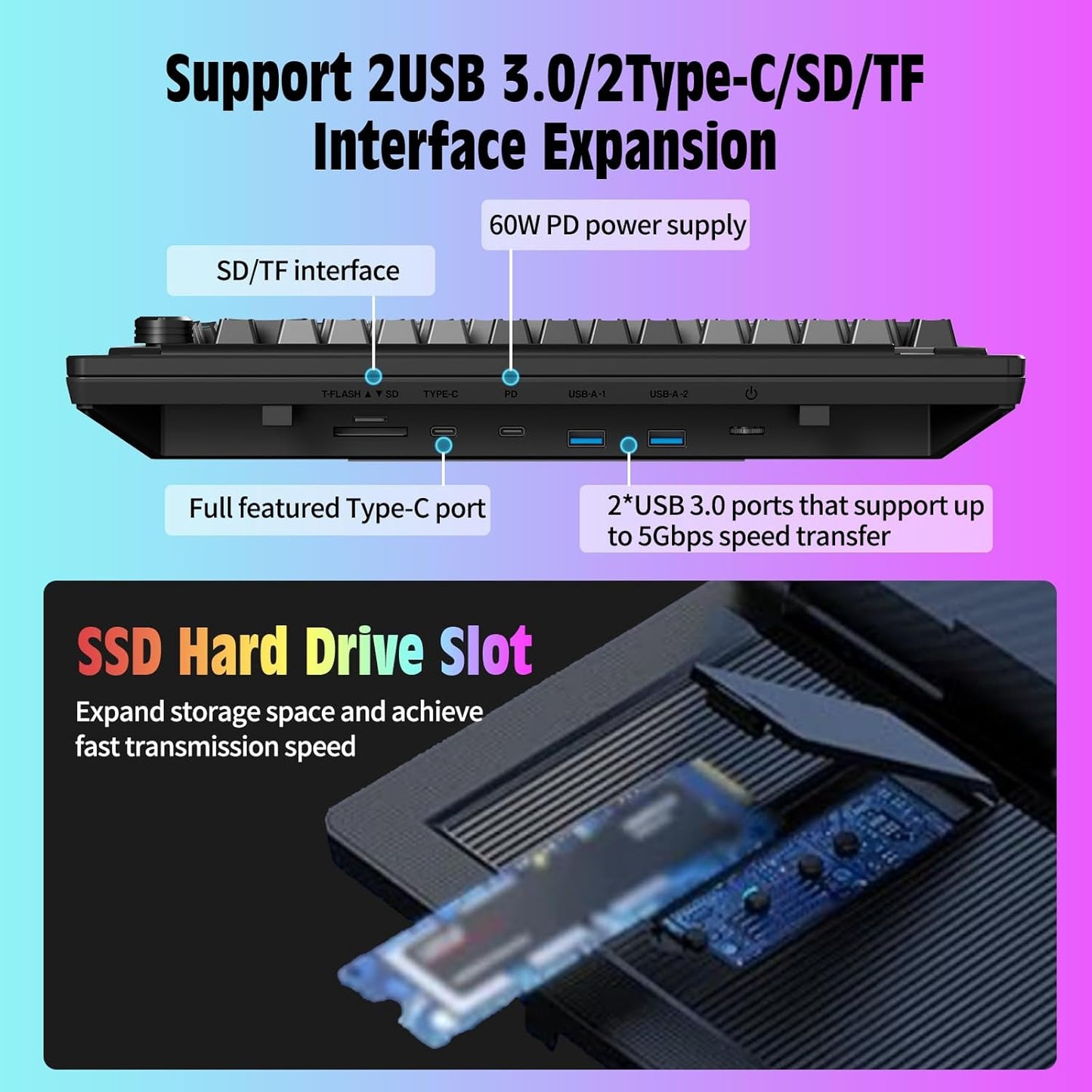 V2com Touch Screen Keyboard Monitor K3