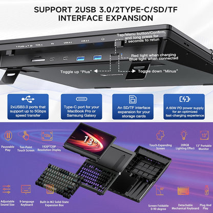 V2com Touch Screen Keyboard Monitor K3